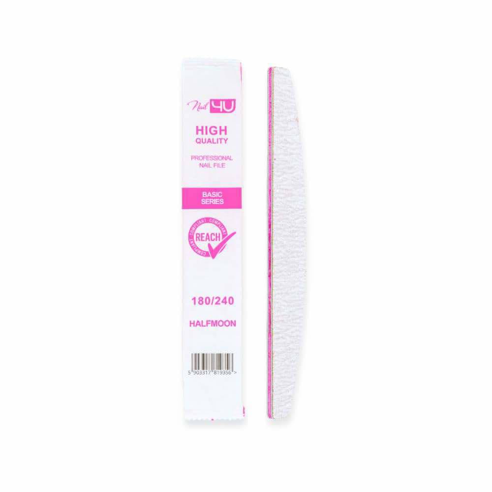 NAIL4U BASIC SERIES HALFMOON 180/240 25 vnt