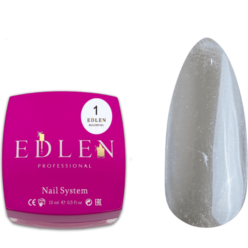 EDLEN builder gel 1  (skaidrus)