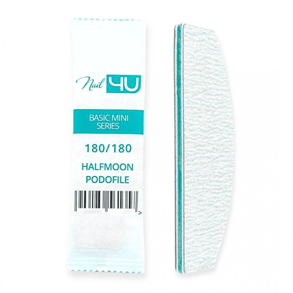 NAIL4U BASIC SERIES MINI HALFMOON PODOFILE 180/180 25 vnt