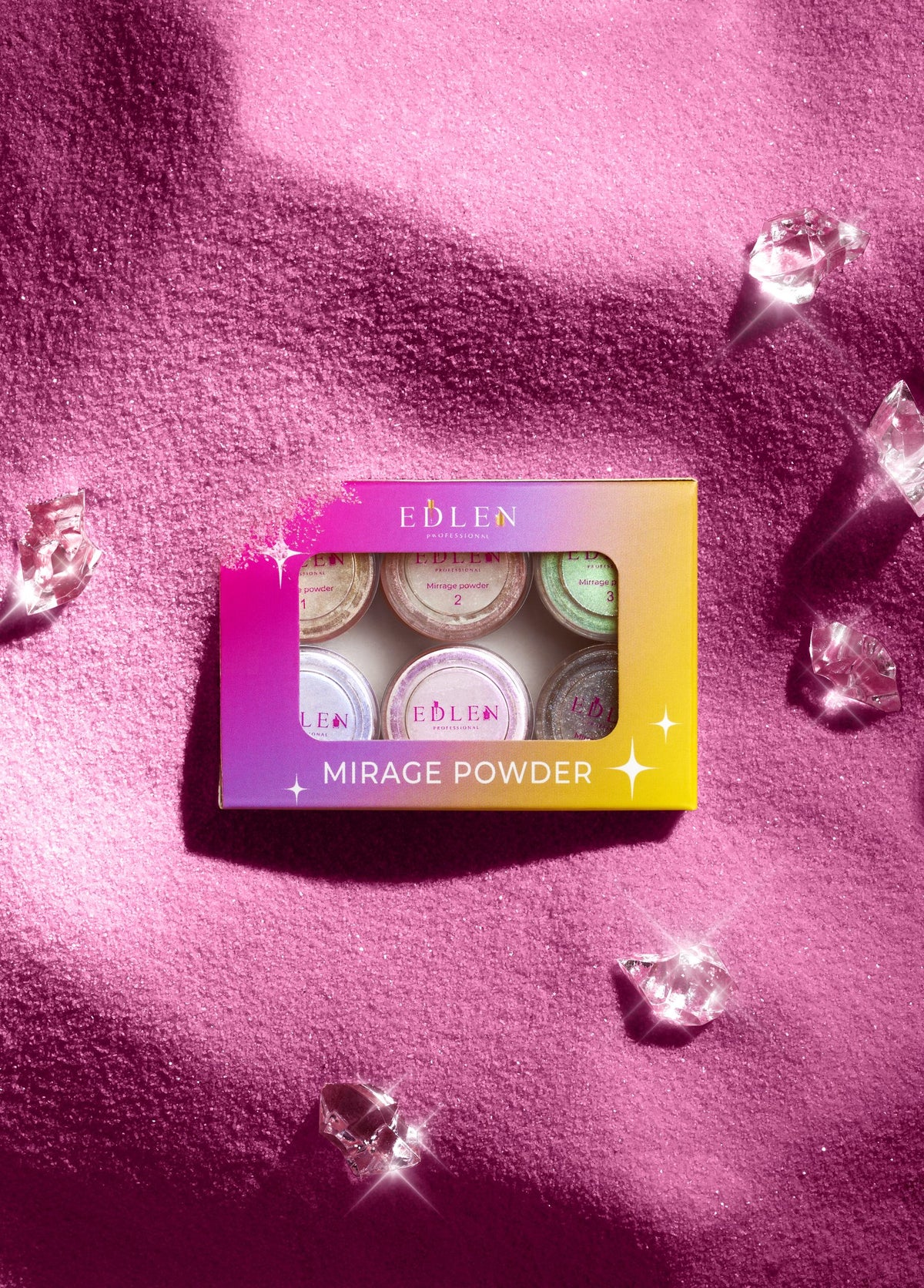 Įtrinimai Mirrage powder Edlen 6 vnt
