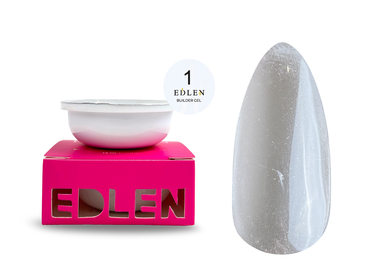 EDLEN builder gel 1  (skaidrus)