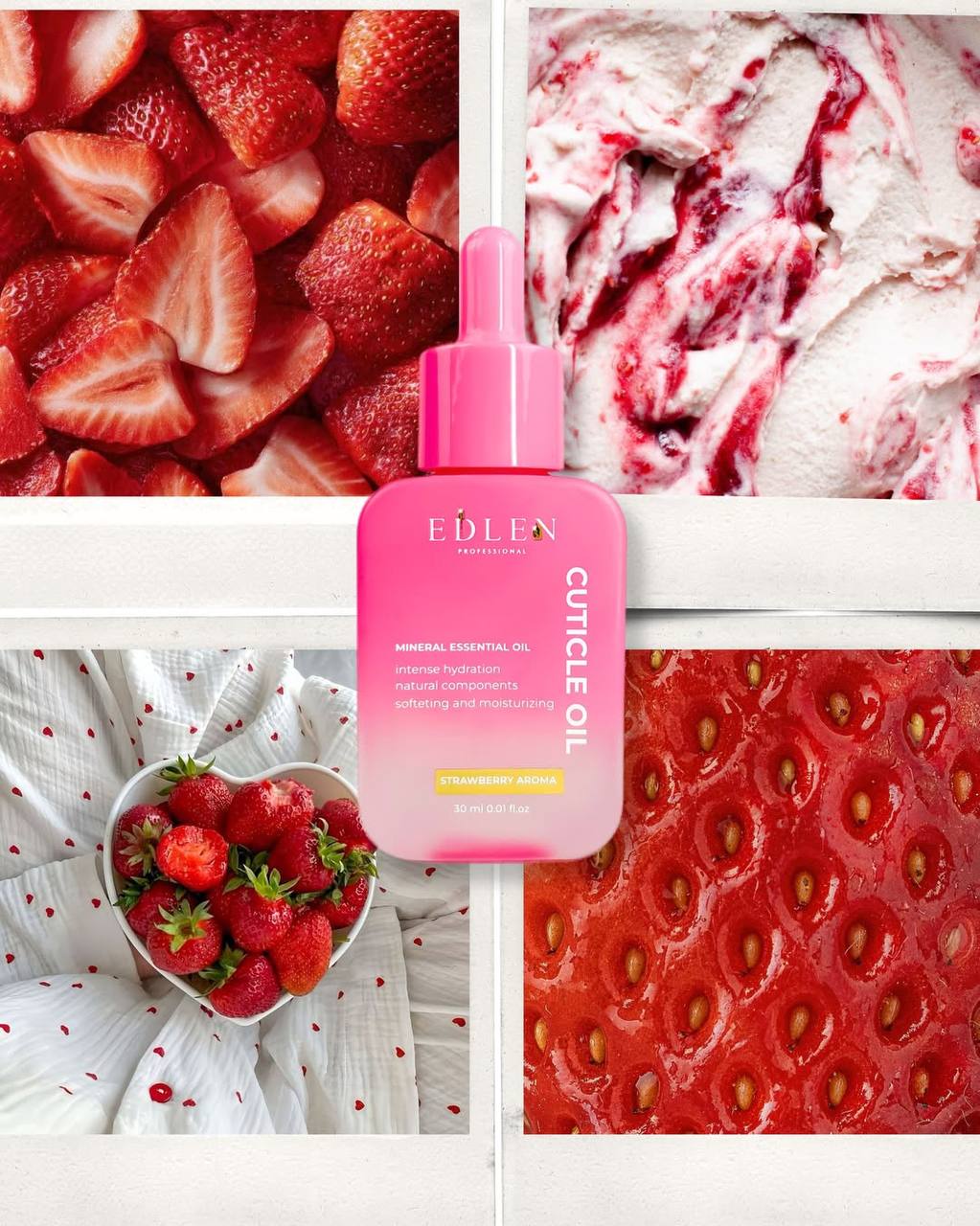 Edlen aliejukas braškių kvapo 30 ml